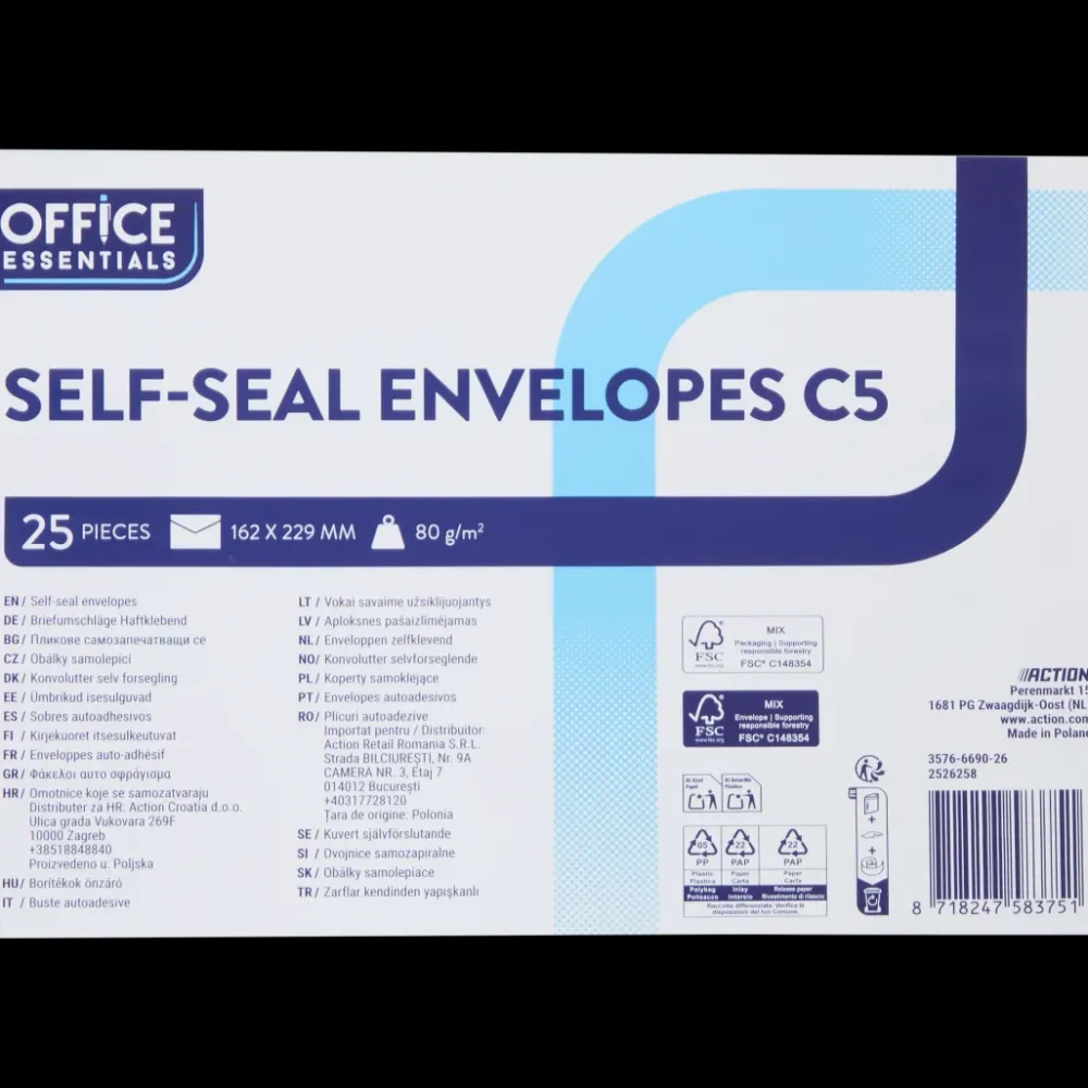 Office Essentials enveloppen C5 | Action NL Online