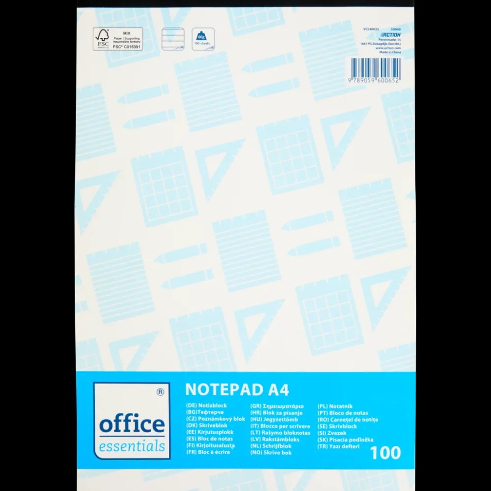 Office Essentials schrijfblok A4 | Action NL New