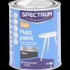 Spectrum 2-in-1 matte verf Zwart Zwart 750 ml | Action NL Online