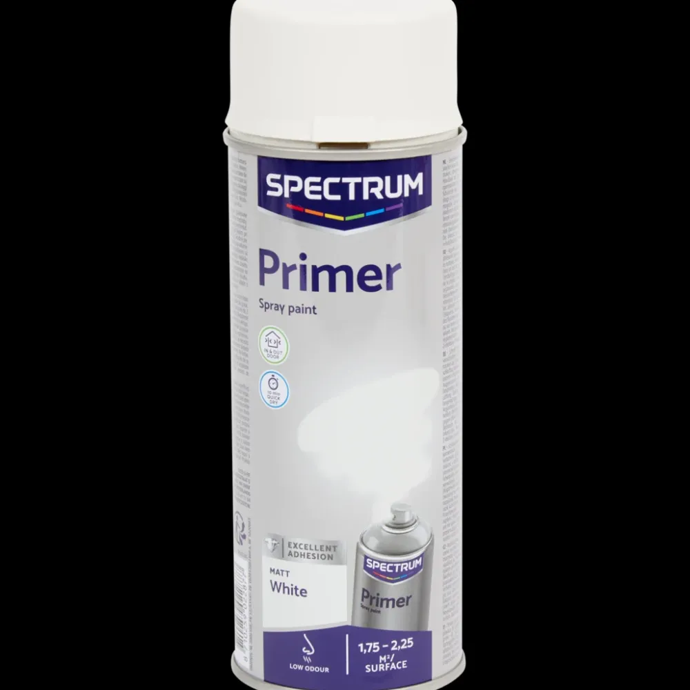 Spectrum primer spuitverf mat wit Wit 400 ml | Action NL New